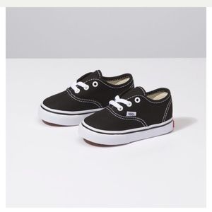 Toddler Authentic Vans in black
